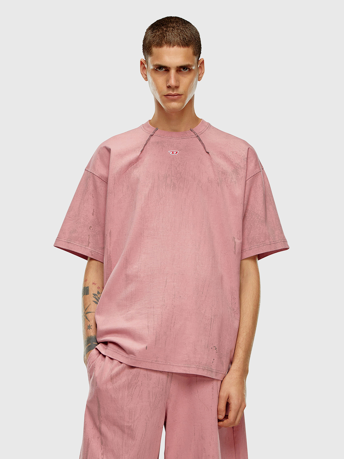 その他   SS24 MAGLIA (DW0DW17956 C3S) Men's cotton T-shirt s74gd1412d20033 Beige | Caposerio.com