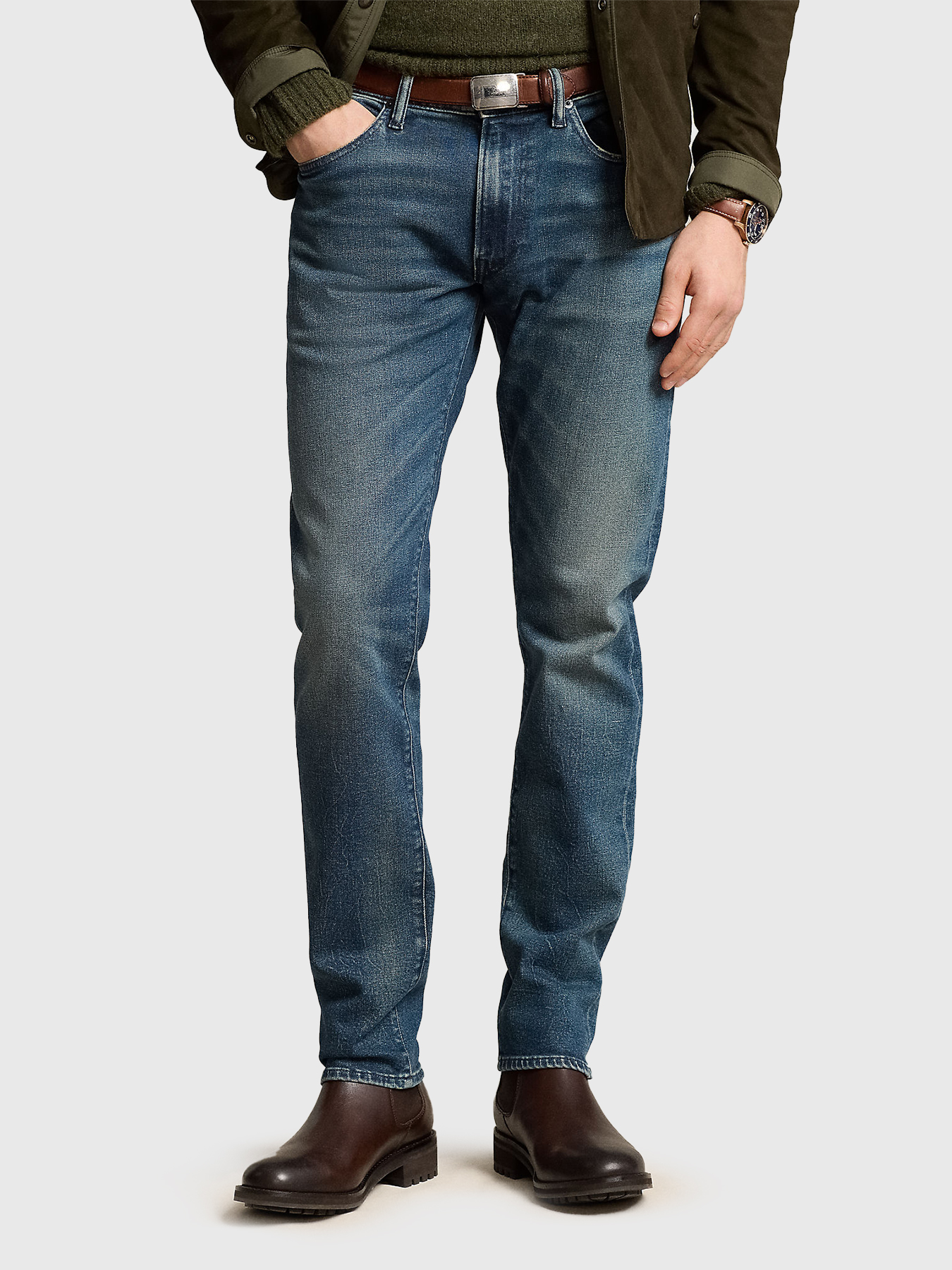 Blue jeans with washed effect brand POLO RALPH LAUREN