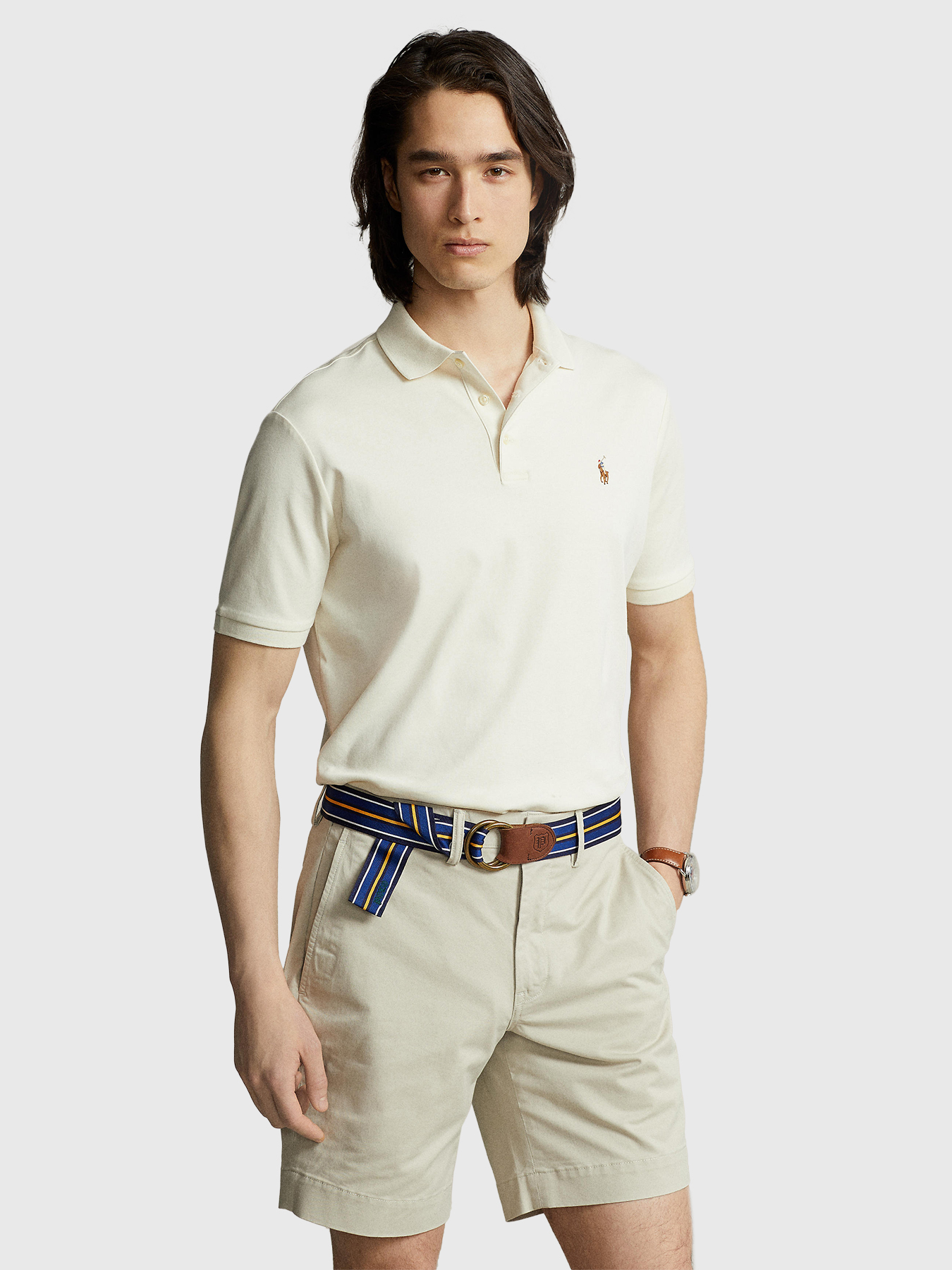 Ecru cotton Polo Shirt brand POLO RALPH LAUREN