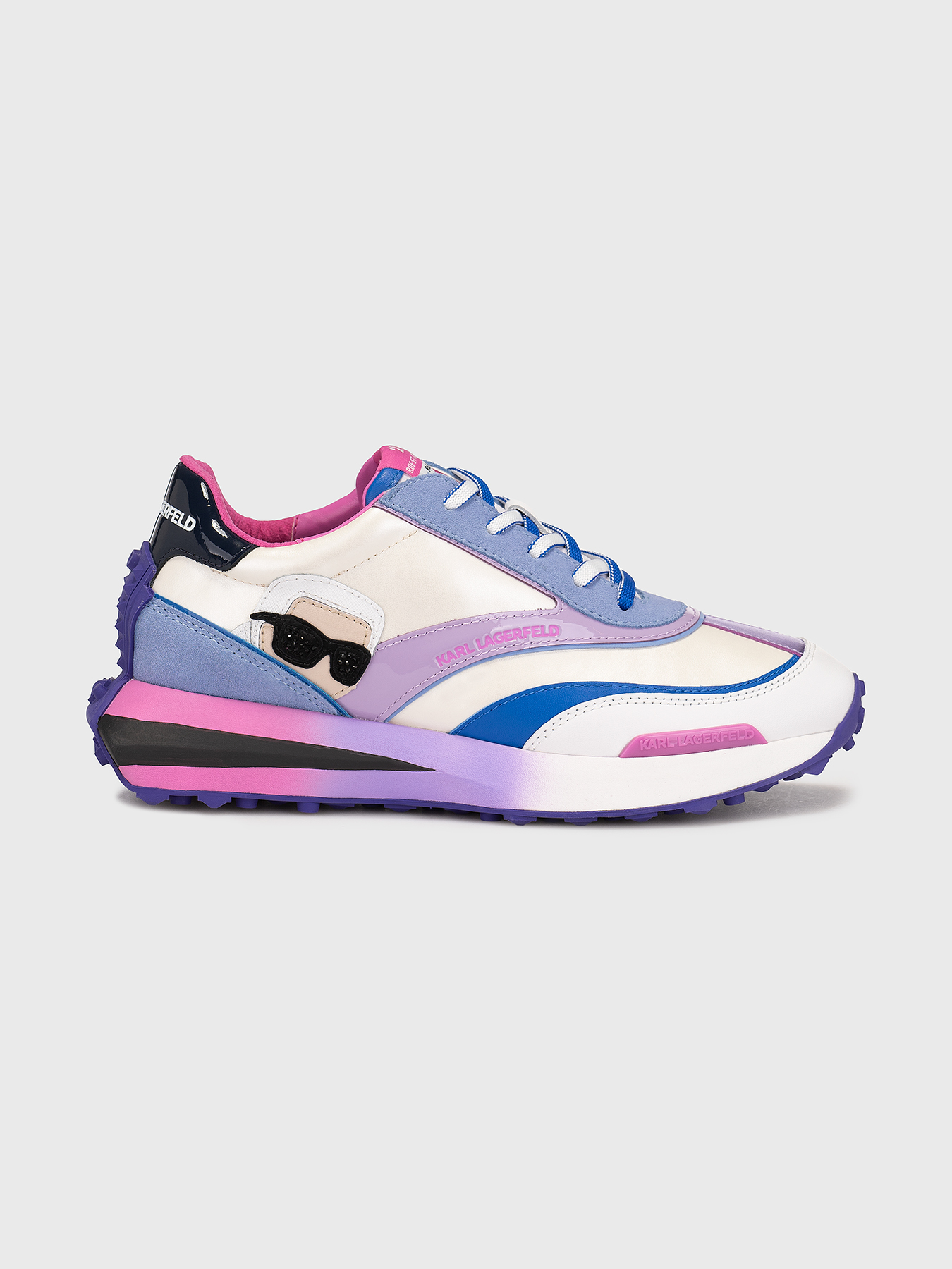 ZONE black sports shoes with logo accents brand Karl