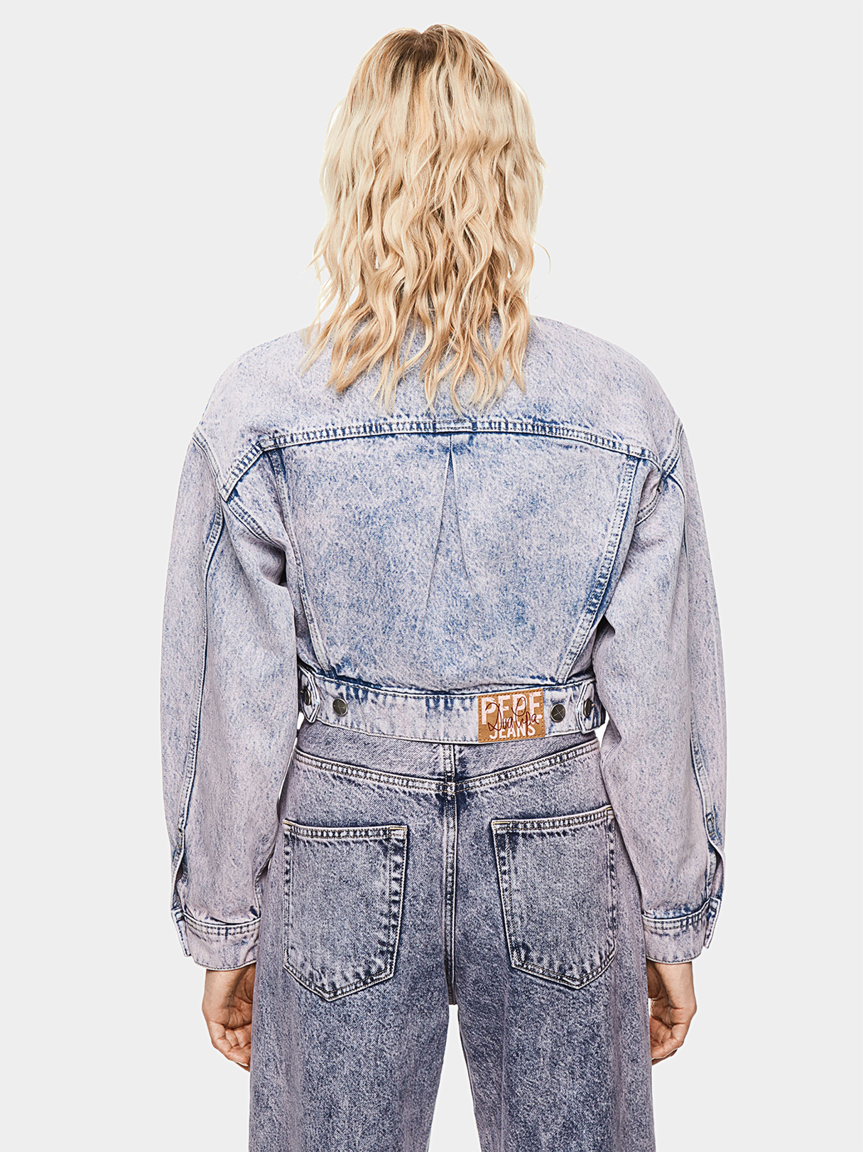 Bomber Femme Bleu Pepe Jeans « Dua Lipa » - Taille M, Neuf Avec étiquettes, Style Casual Regular