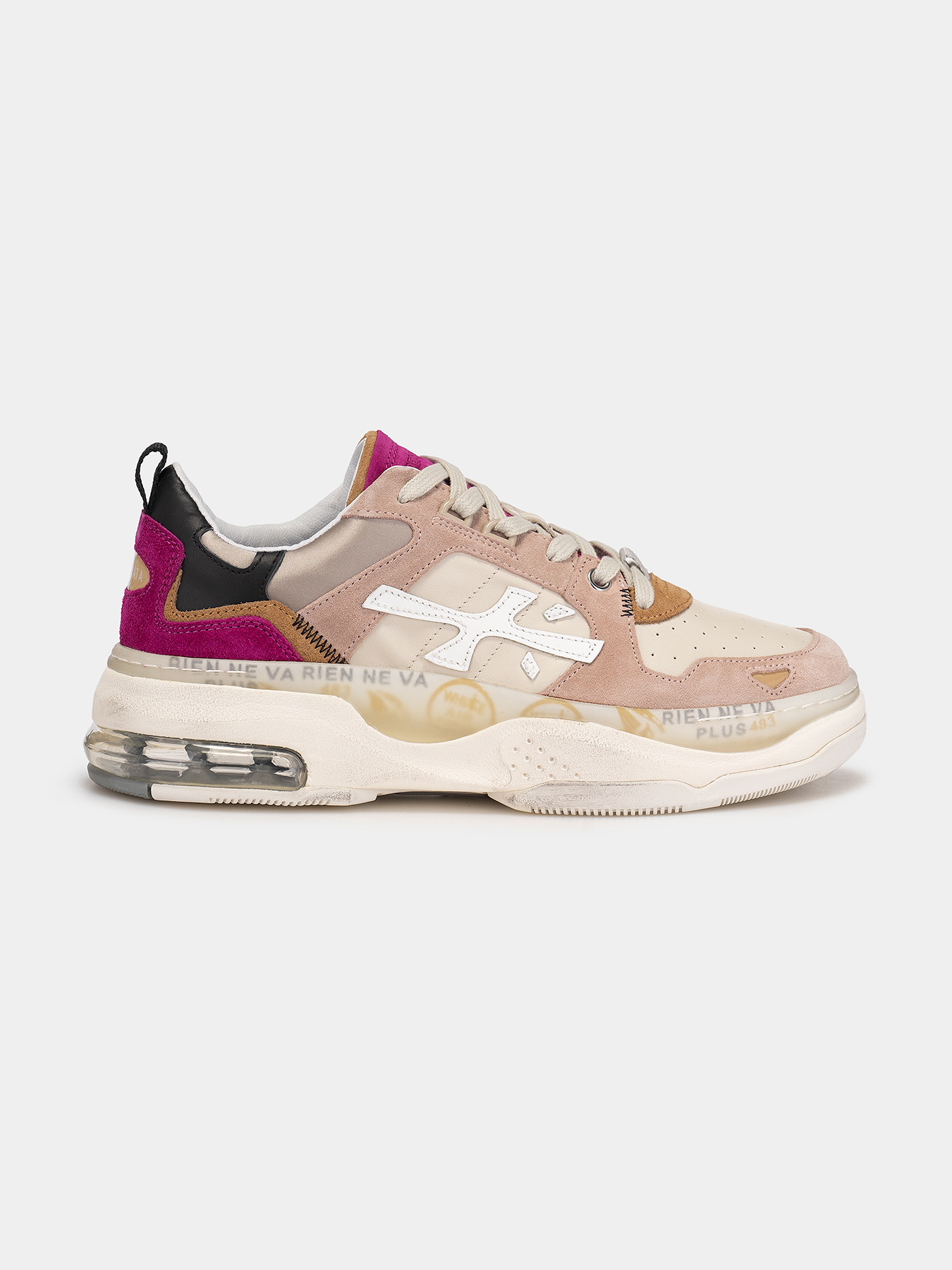 ★PREMIATA★ドレイクD298 Premiata Drake Logo-Patch Sneakers - Brown - 22% Off
