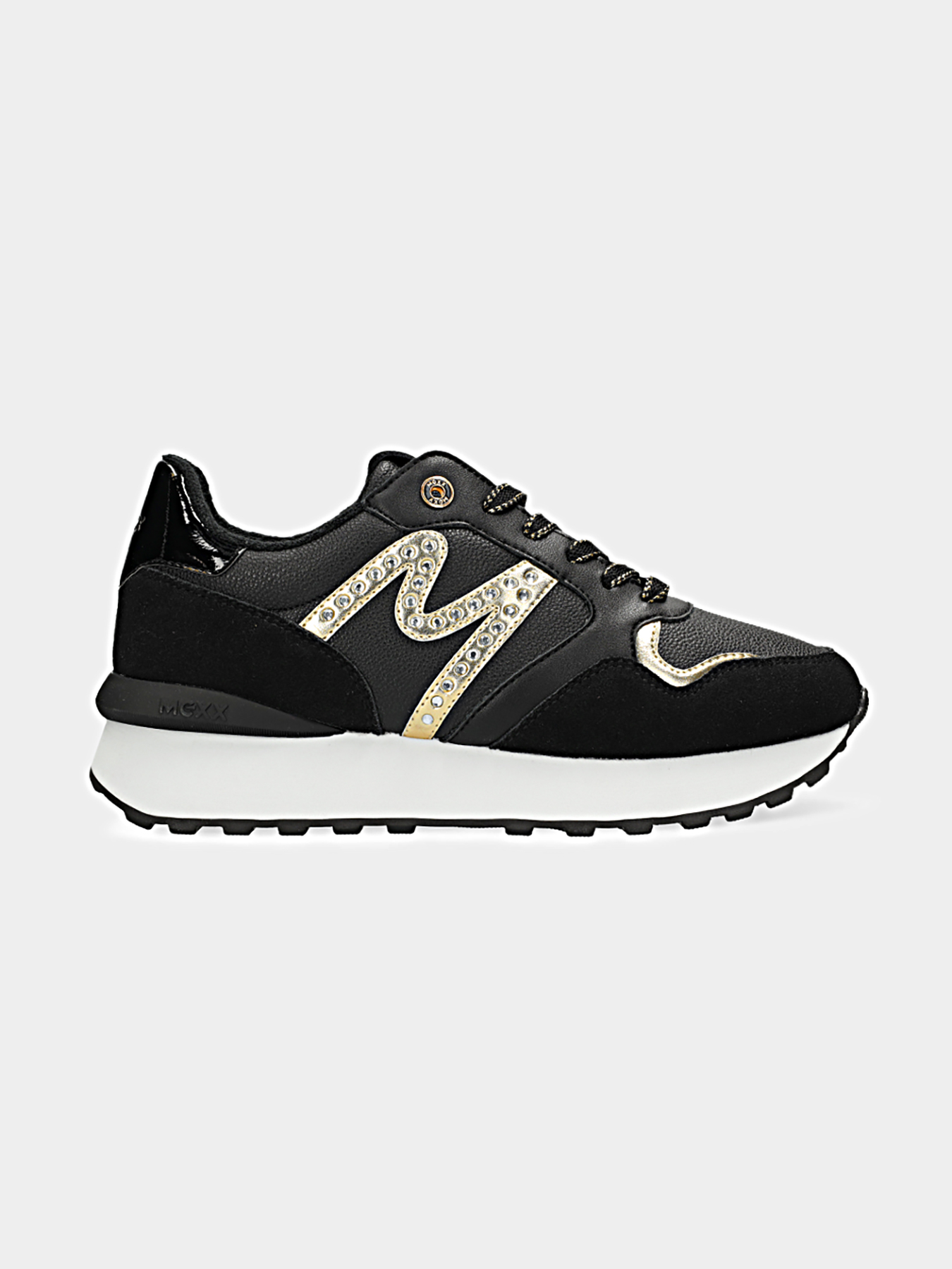 JUJU- SPARK black sneakers with gold details brand MEXX