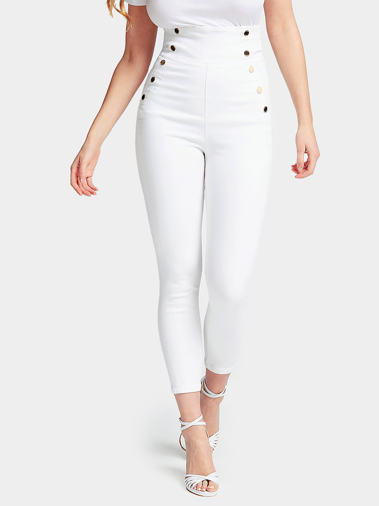 ◎AMOMENTO◎ GARCONNE DENIM PANTSWHITE AM23SSW02DNWH 아모멘토]GARCONNE DENIM PANTS (WHITE)