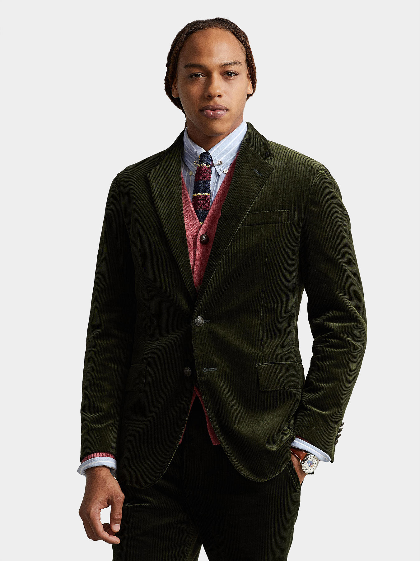 Green velvet jeans jacket brand POLO RALPH LAUREN — Globalbrandsstore