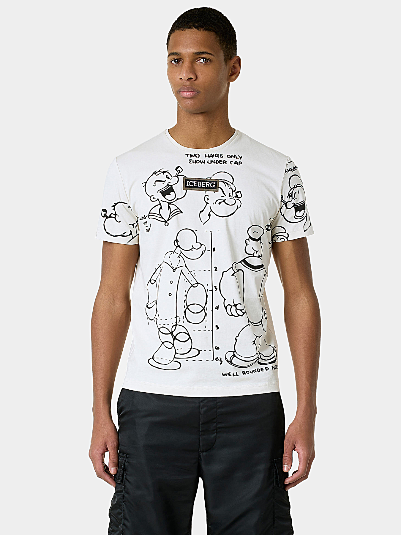 T-shirt with contrasting print brand ICEBERG