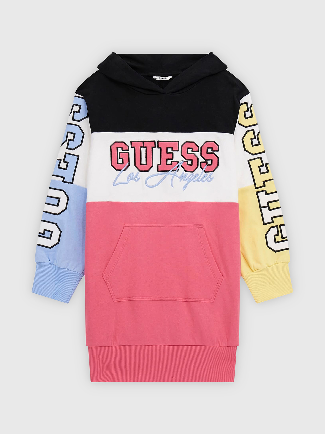 【関税込み】GUESS USA パープル リラックス フーディ Dress in sports style with hood brand GUESS