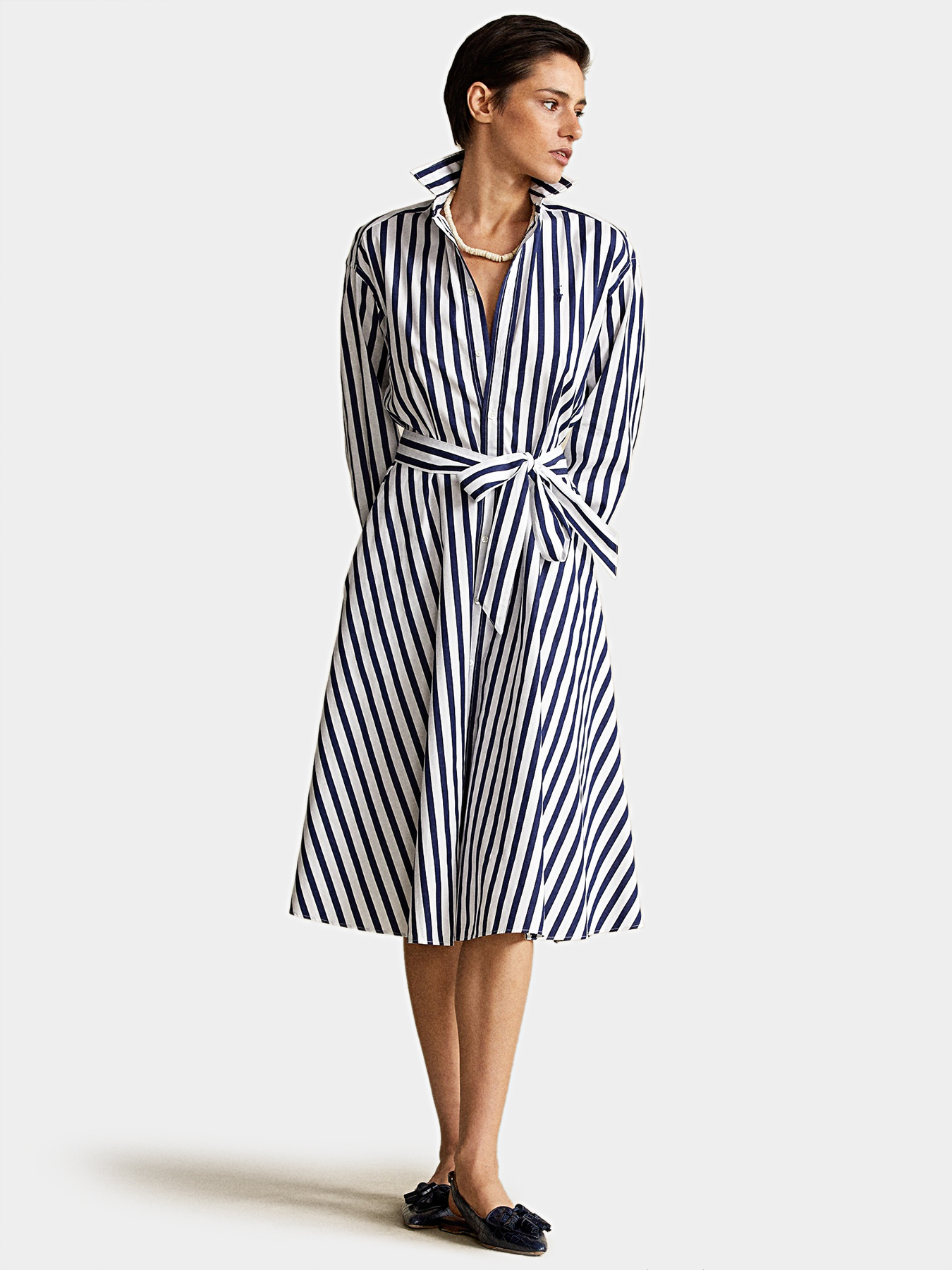 Striped dress with belt brand POLO RALPH LAUREN — /en