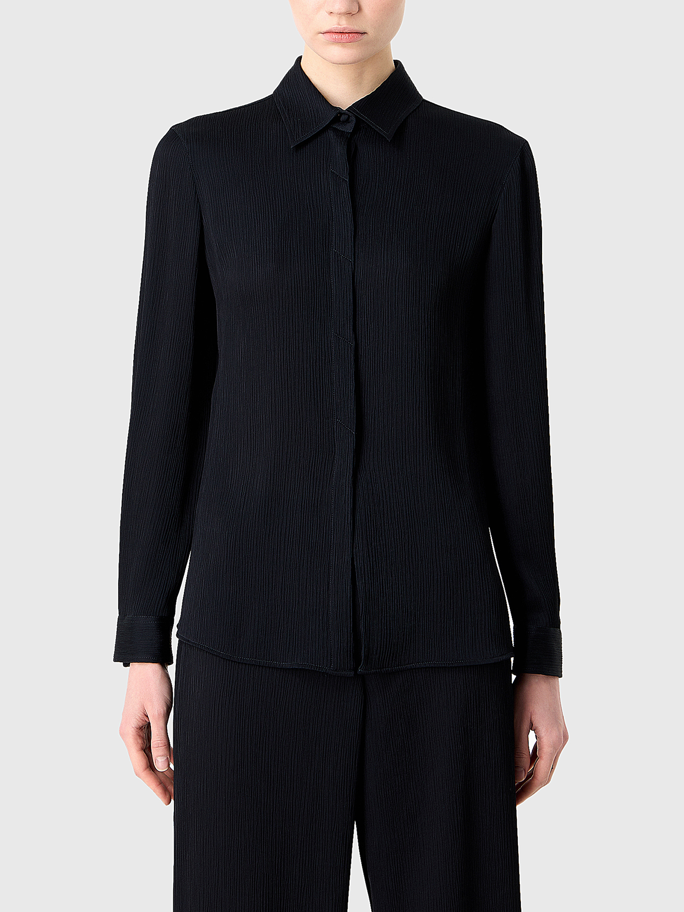 EMPORIO ARMANI 00s ベルクロ シャツ velcro shirt イタリア製 00s EMPORIO ARMANI ベルクロ シャツ 長袖 50 - メルカリ