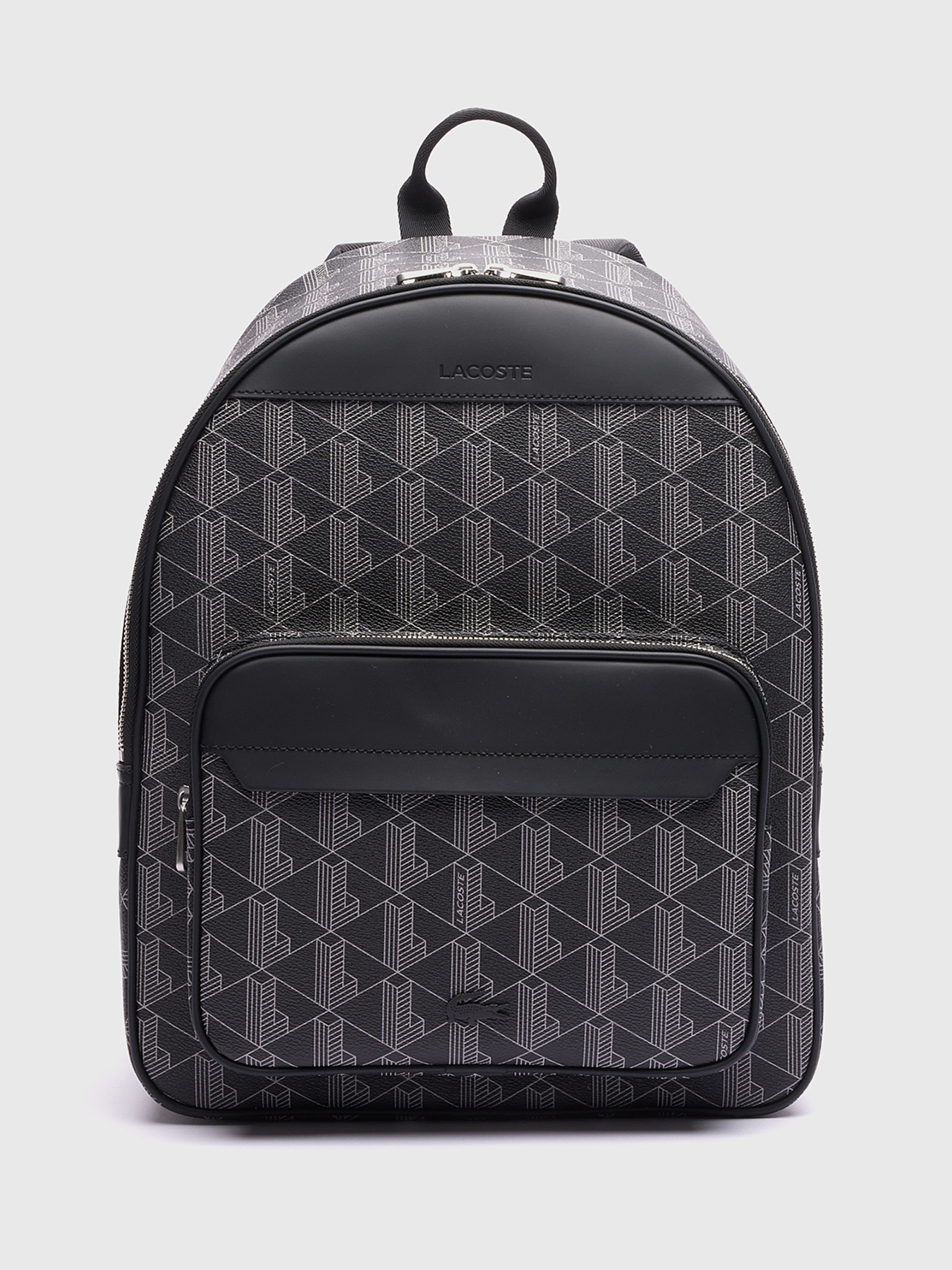Backpack with monogram logo print brand LACOSTE