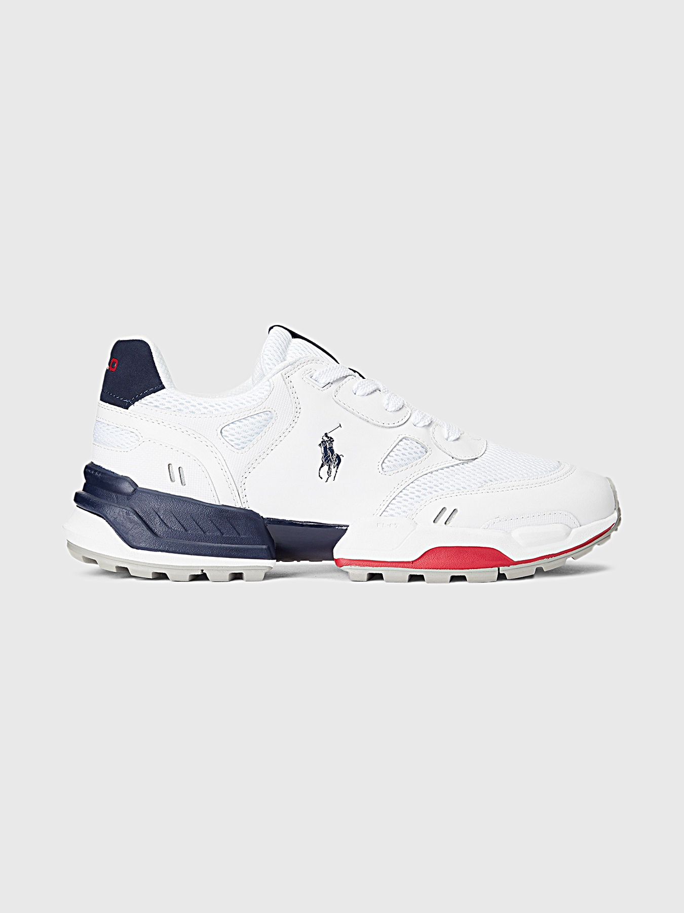 レザーロゴ バスケット Ralph Lauren JGR PP Sneakers in white color brand POLO RALPH LAUREN