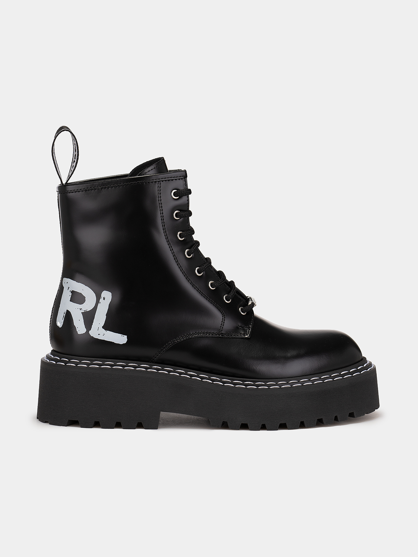 PATROL II ankle boots with art logo print brand Karl