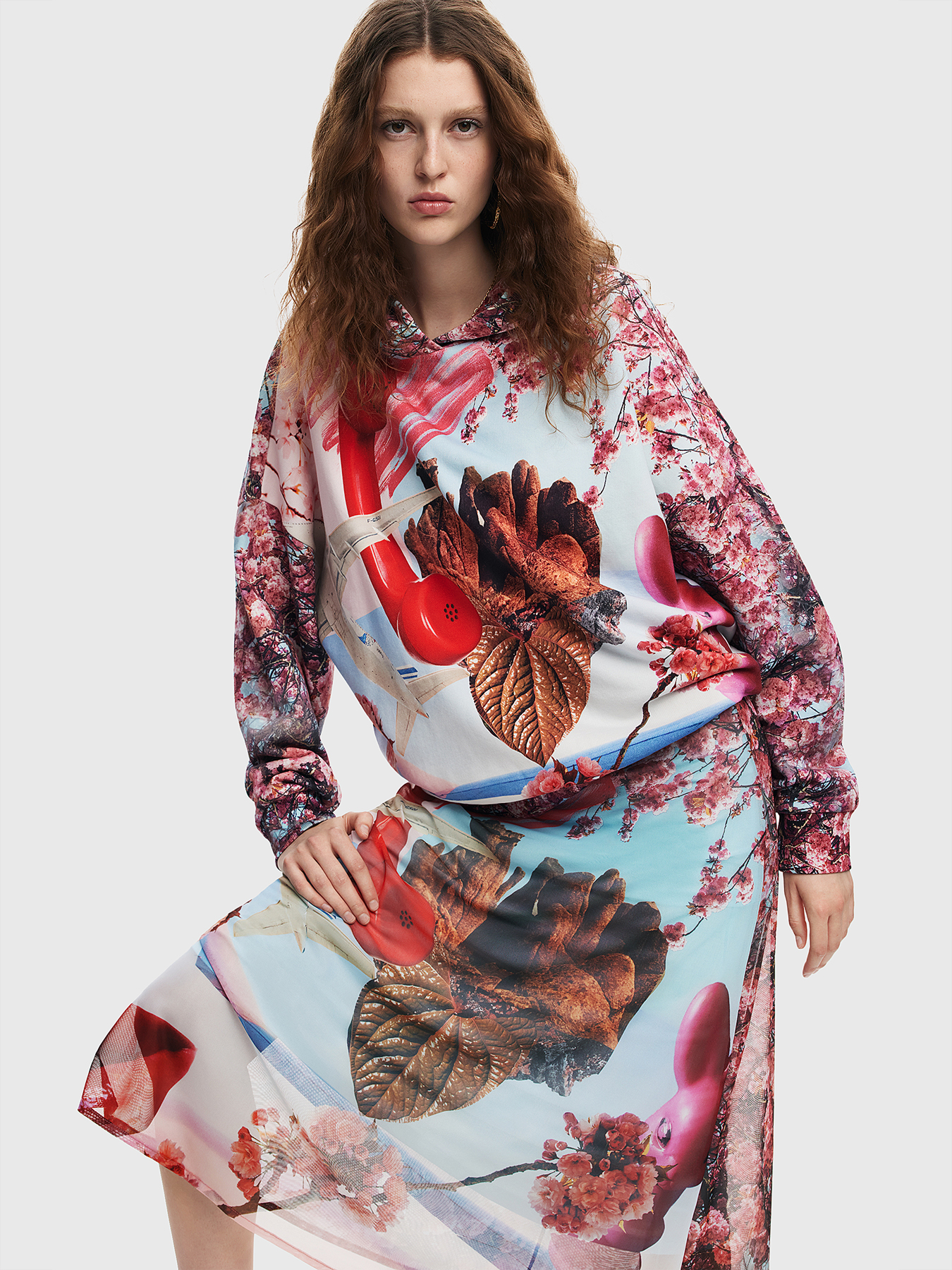 Sweatshirt with multicolour print brand DESIGUAL