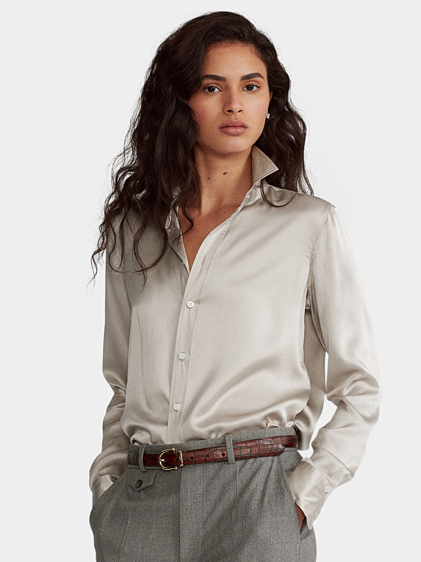 polo ralph lauren silk shirt