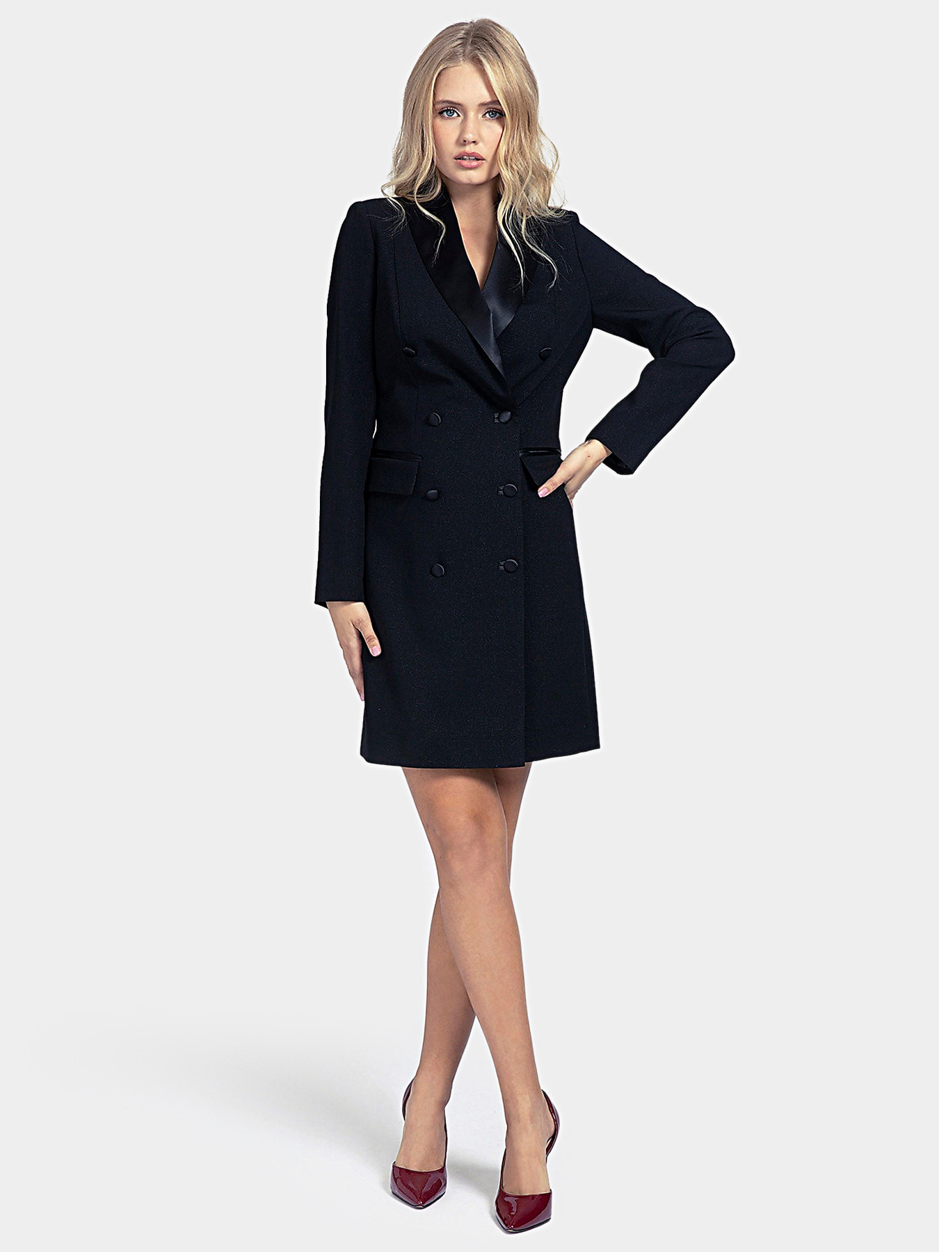 Blazer dress in black color brand Marciano