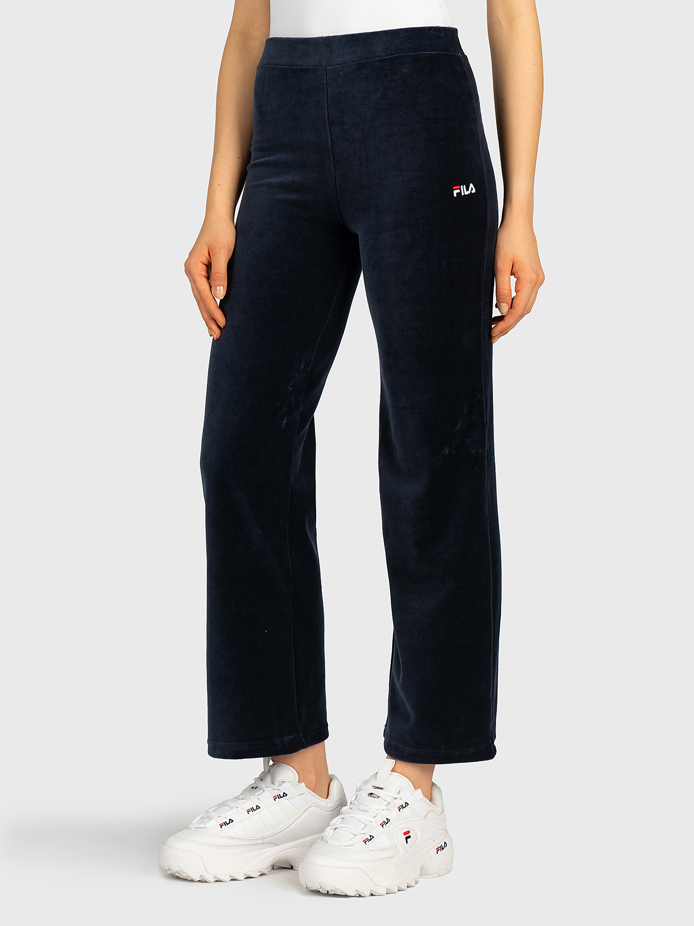 BIAN Shortened velvet pants brand FILA — /en