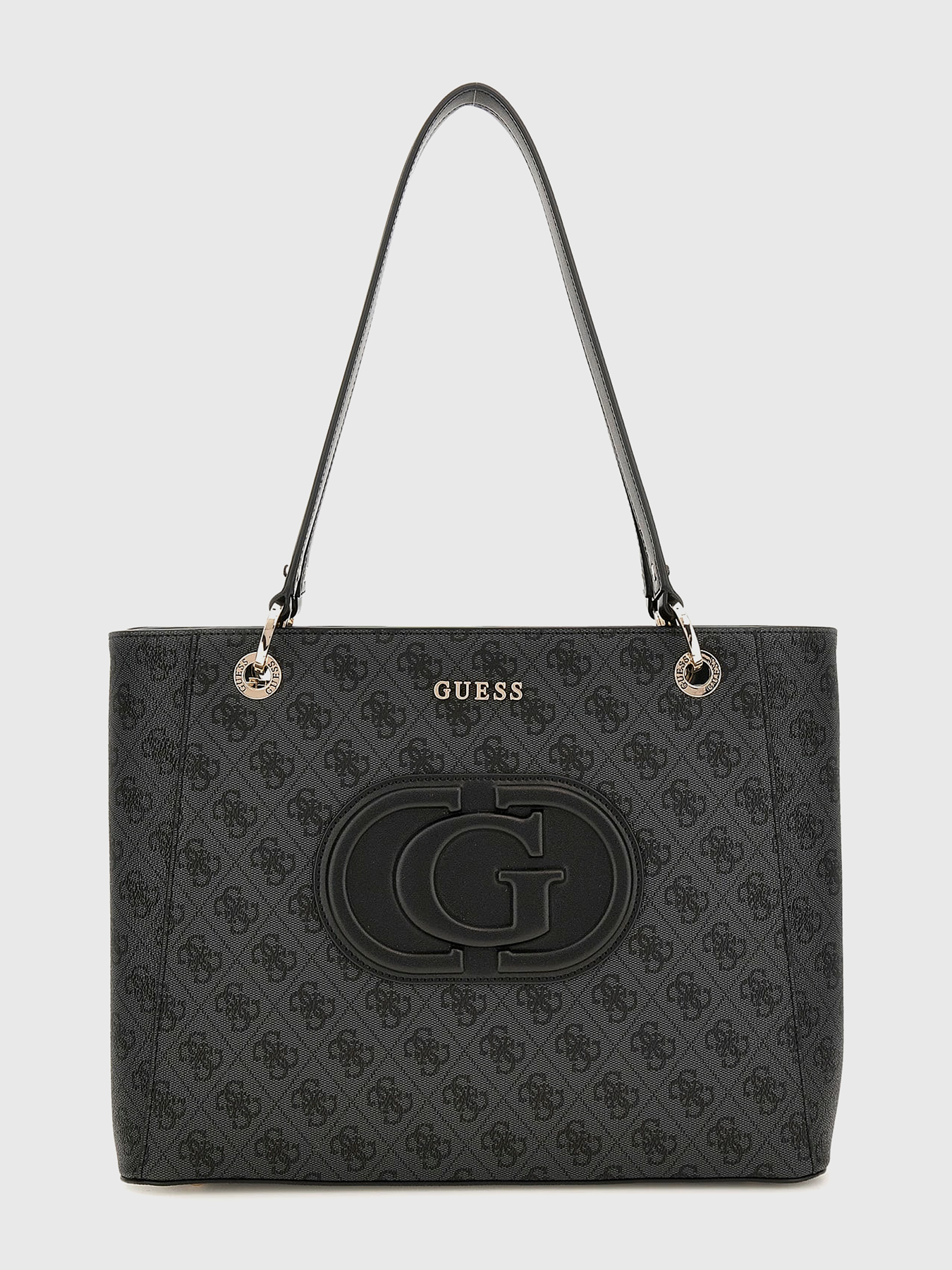今市隆二　RILY Heart Logo Game Bag Guess Factory Charli Embossed Logo Backpack | ShopSimon
