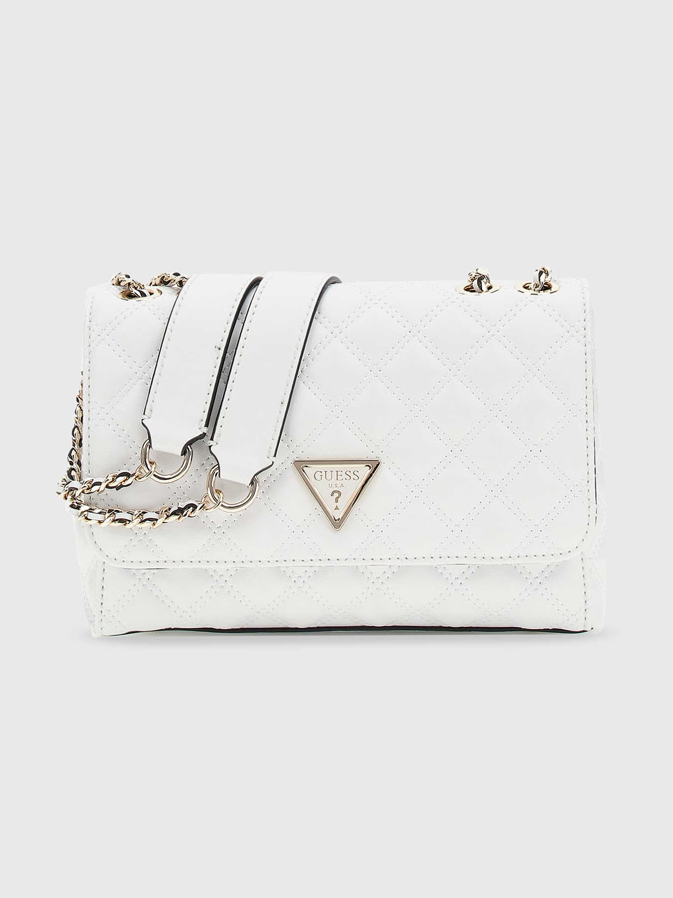 GIULLY bag with quilted effect in beige brand GUESS