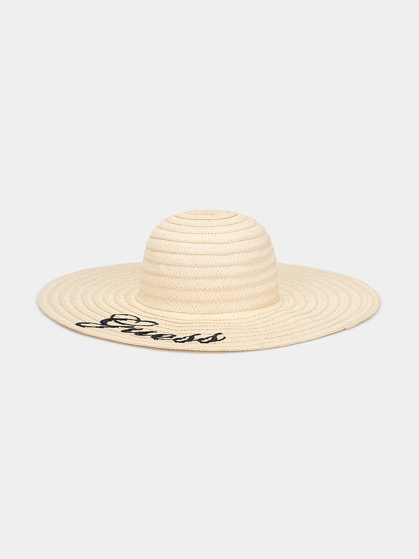 Beach hat with logo inscription brand GUESS