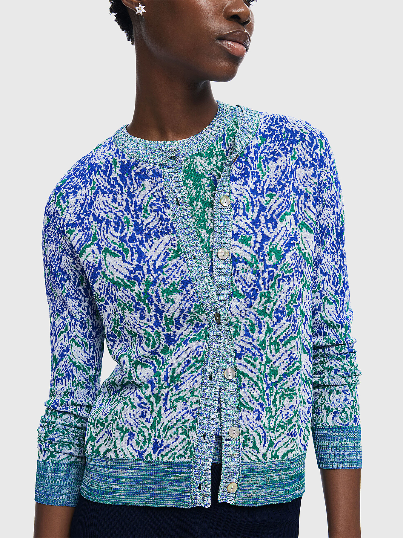 Knitted cardigan with buttons brand DESIGUAL
