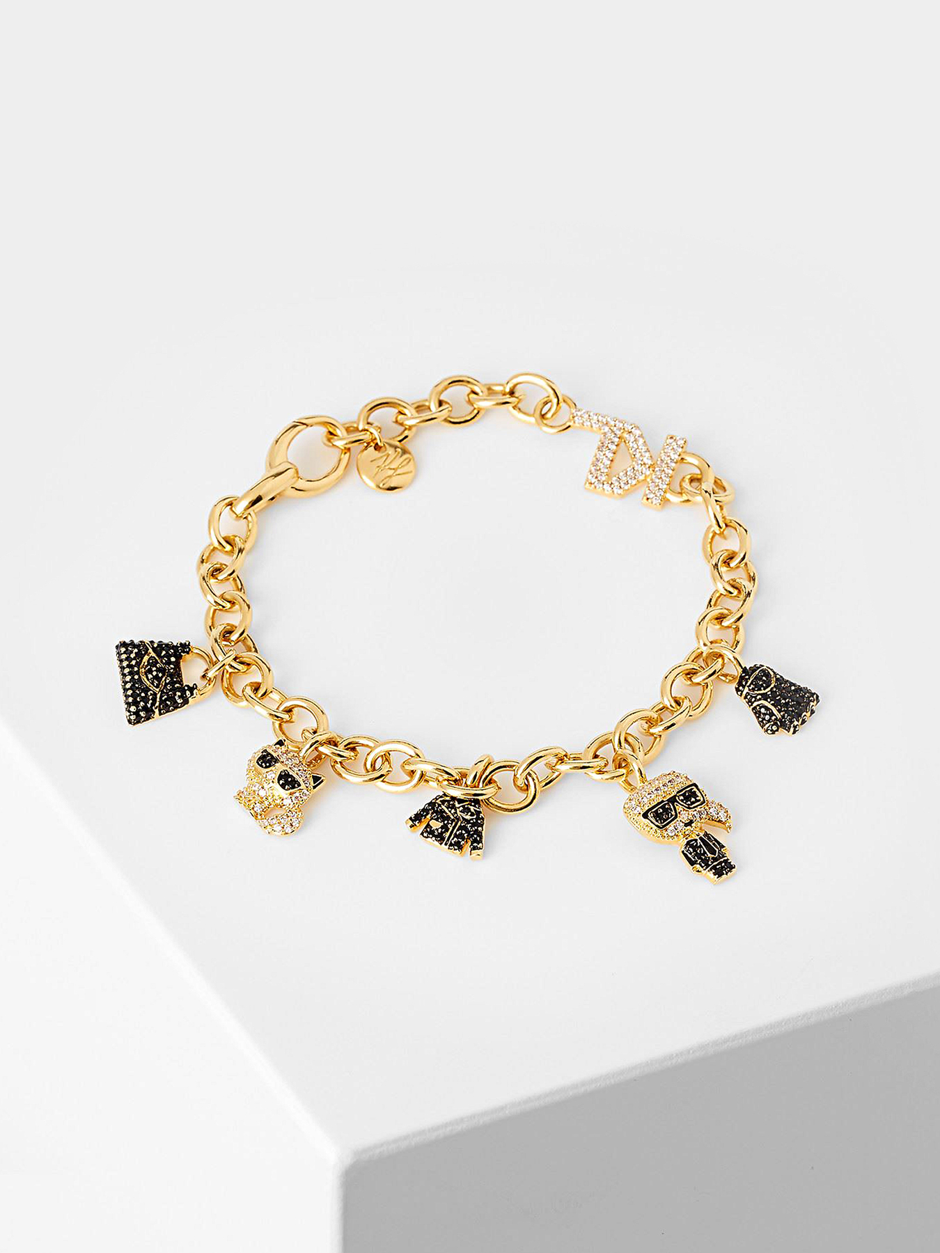 K/Ikonik Charm gold-color bracelet brand Karl Lagerfeld 