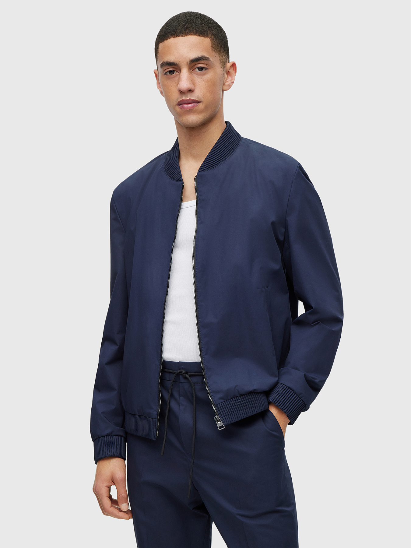 Blue transitional jacket UKASHI brand HUGO — Globalbrandsstore.com/en