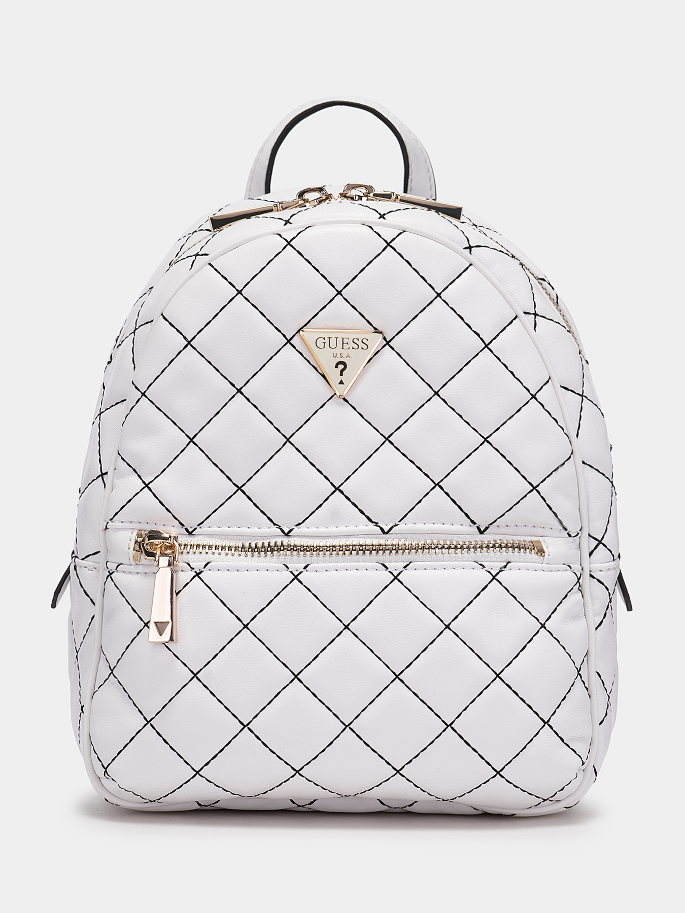 CESSILY white backpack with quilted effect brand GUESS  display picture 2