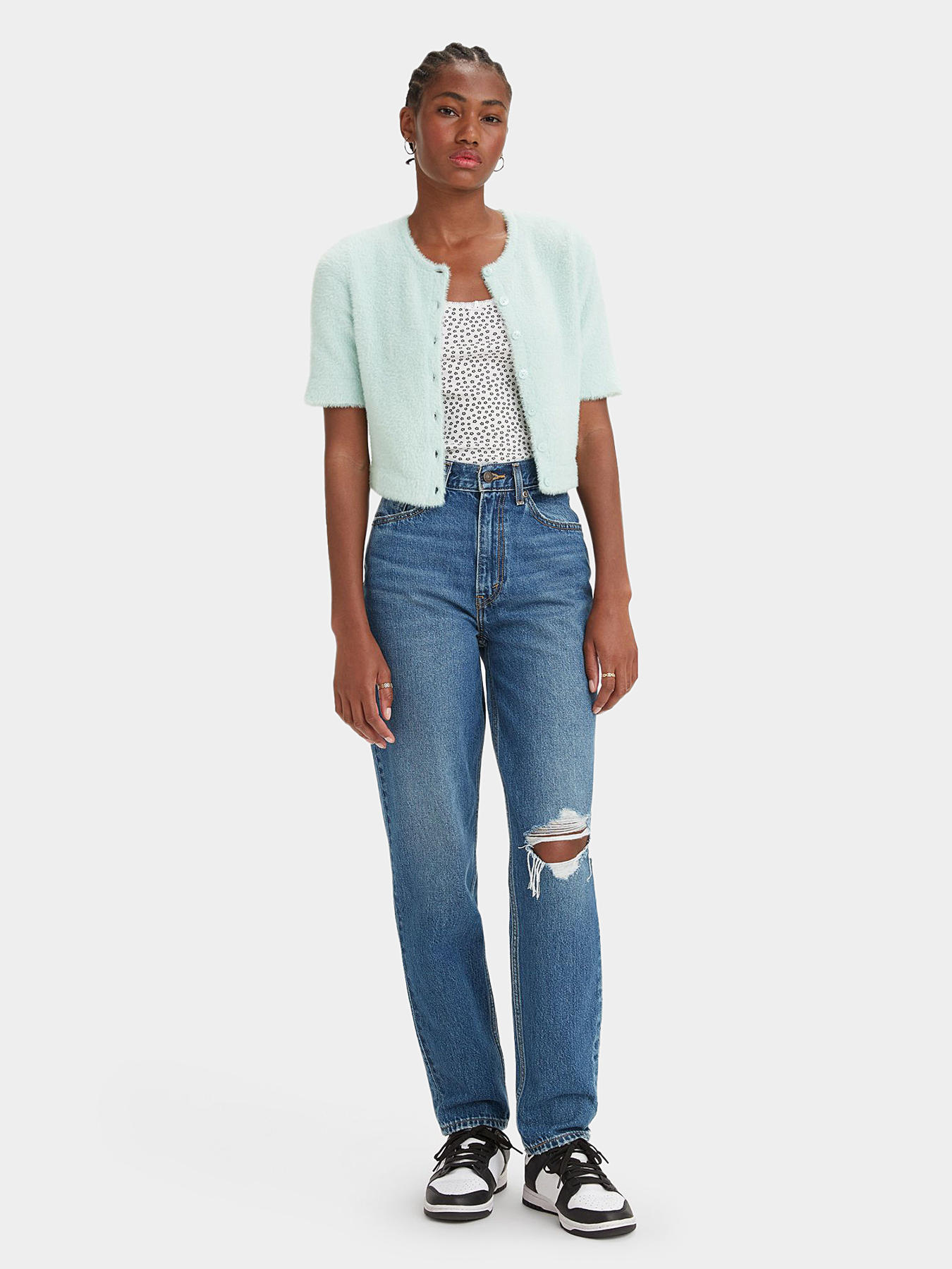 Mom cropped jeans hotsell