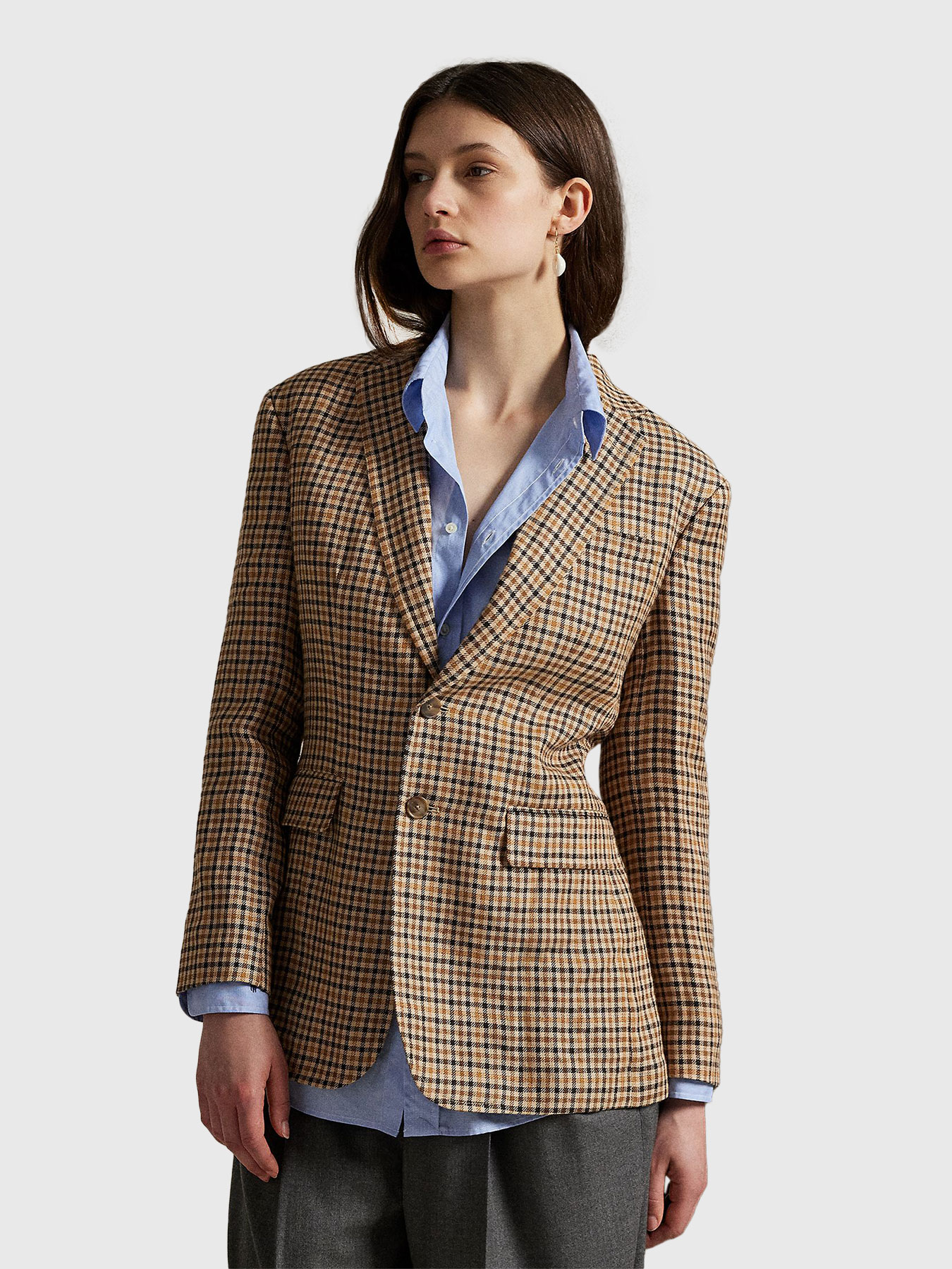 POLO RALPH LAUREN チェックジャケット Checked linen jacket brand POLO RALPH LAUREN — Globalbrandsstore